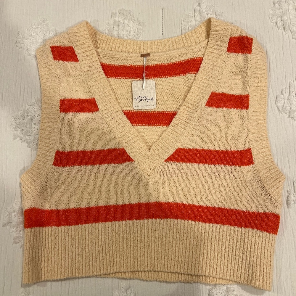 Free People Cropped Sweater Tank